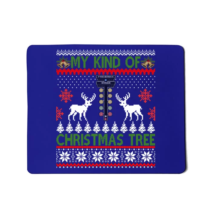 Drag Racing Christmas Tree Ugly Xmas Cute Gift Mousepad