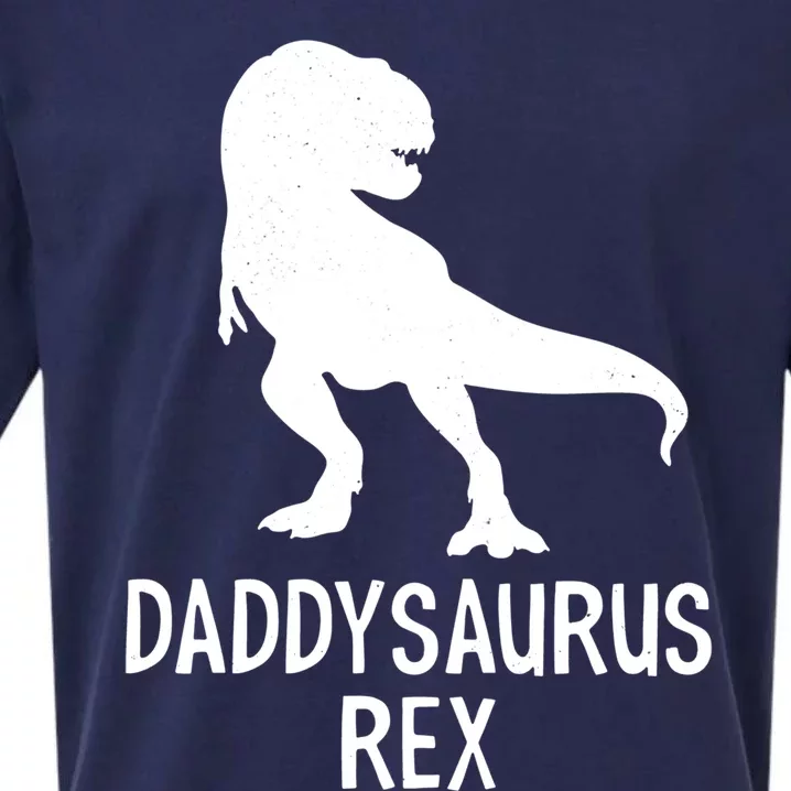 Daddysaurus Rex Cool Gift Sueded Cloud Jersey T-Shirt