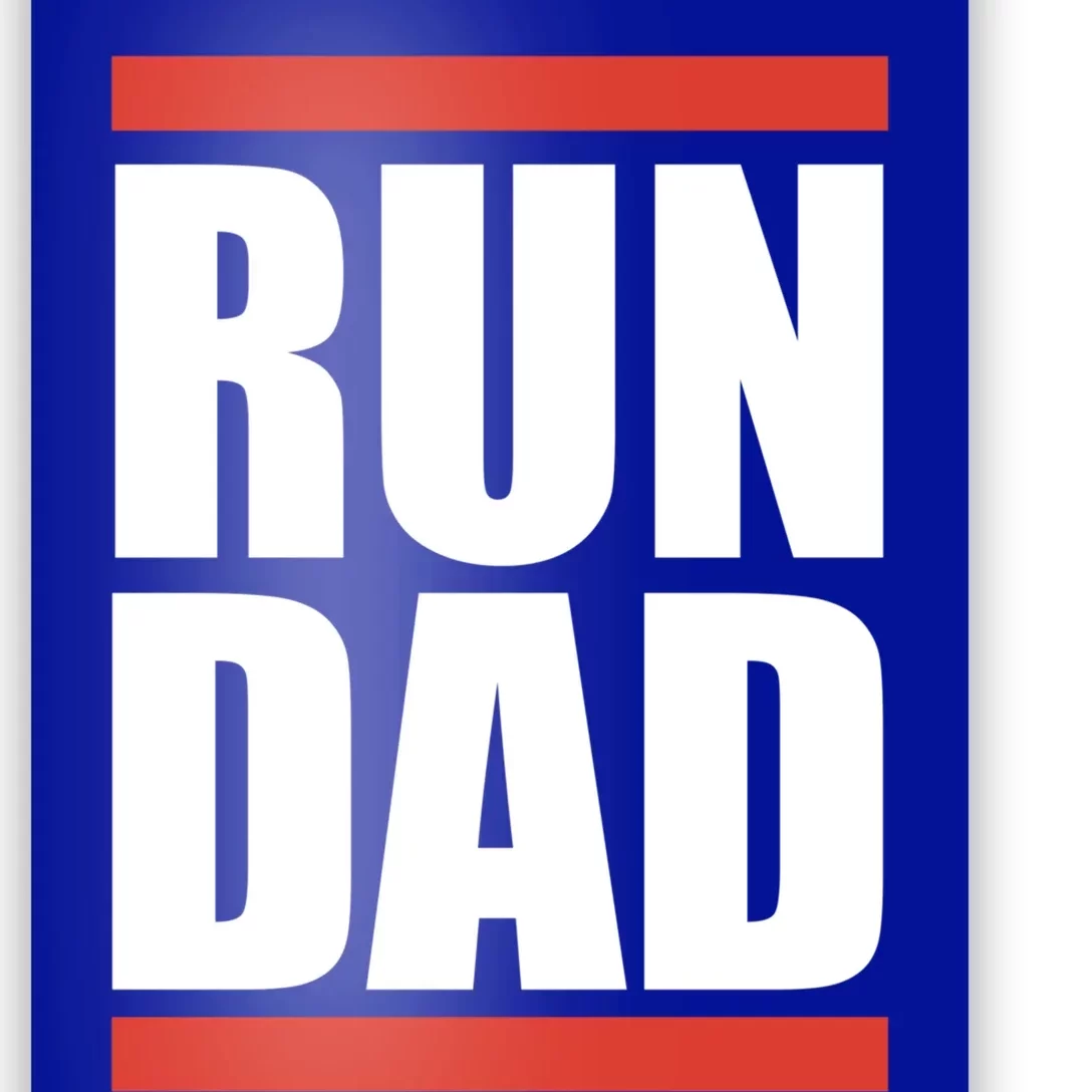 Dad Runner Cool Dad Sports Fitness Tee Father's Day Tee Great Gift Poster