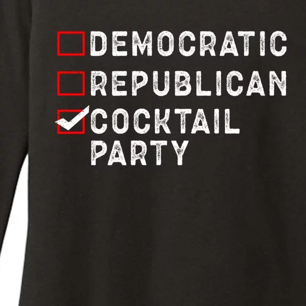 Democratic Republican Cocktail Cool Gift Womens CVC Long Sleeve Shirt