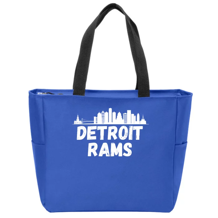 Detroit Rams City View Zip Tote Bag