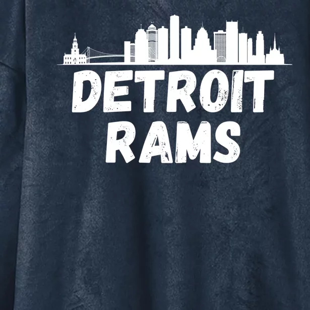 Detroit Rams City View Hooded Wearable Blanket