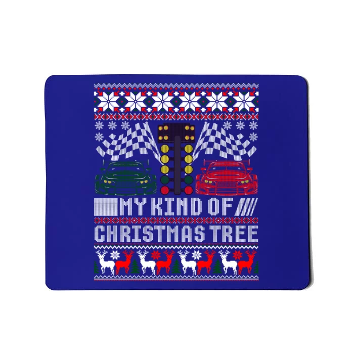 Drag Racing Christmas Tree Race Car Ugly Sweater Gift Mousepad