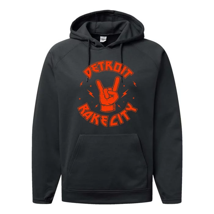 Detroit Rake City Detroit Lovers Performance Fleece Hoodie