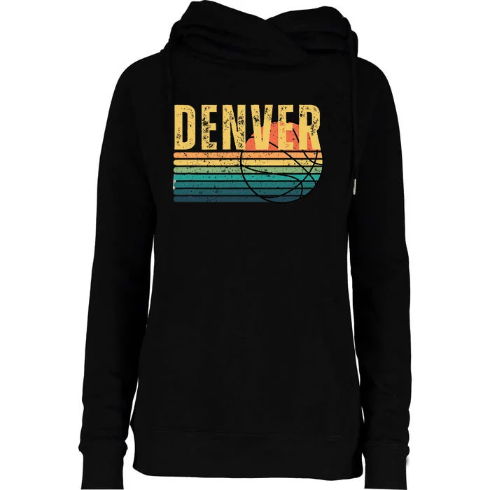 Denver Retro Womens Funnel Neck Pullover Hood