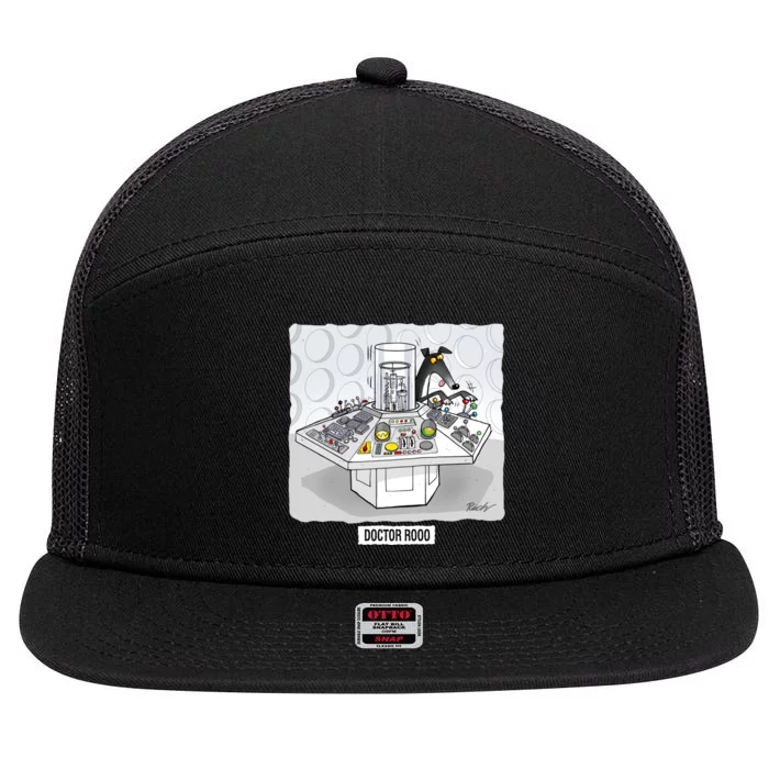 Doctor Rooo 7 Panel Mesh Trucker Snapback Hat