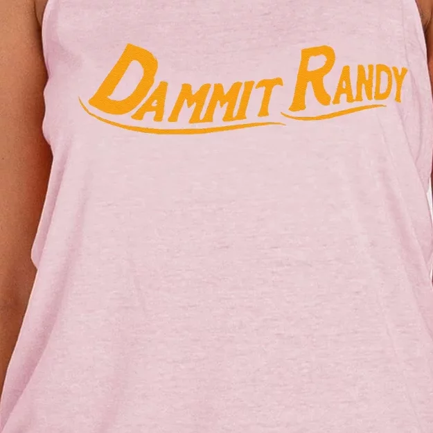 Dammit Randy Women's Knotted Racerback Tank