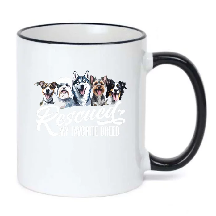 Dog Rescue Dog Dog Adoption Adopted Dog Dog Lover Black Color Changing Mug