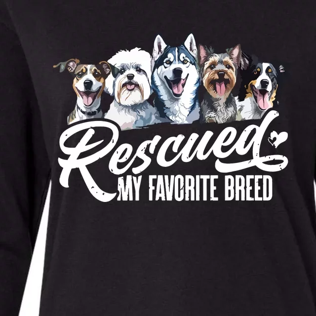 Dog Rescue Dog Dog Adoption Adopted Dog Dog Lover Womens Cotton Relaxed Long Sleeve T-Shirt