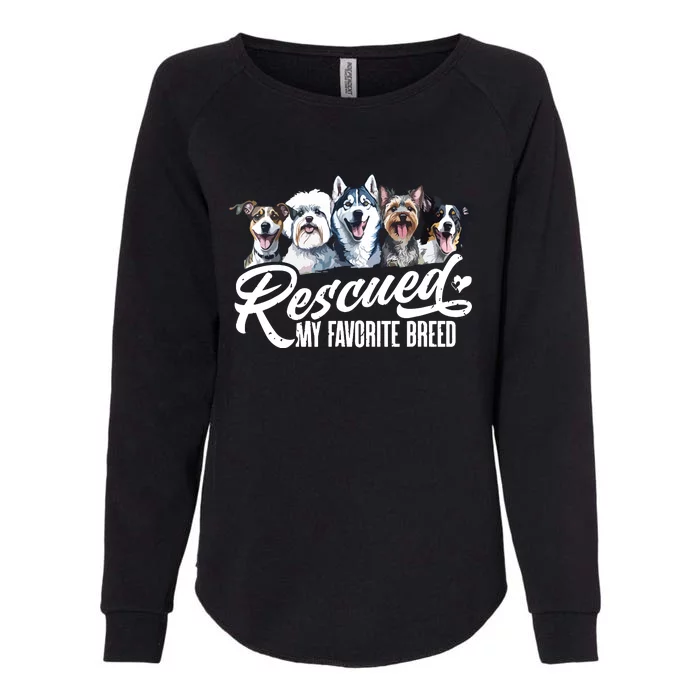 Dog Rescue Dog Dog Adoption Adopted Dog Dog Lover Womens California Wash Sweatshirt