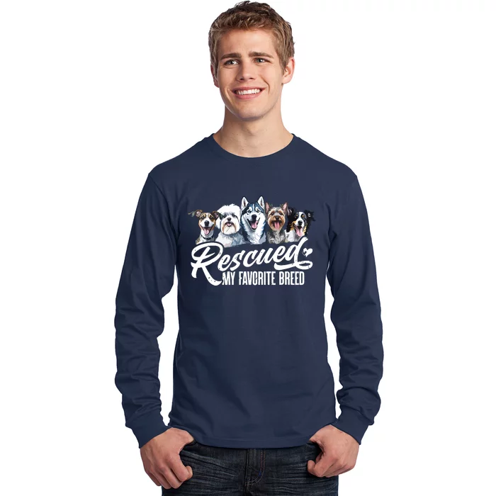 Dog Rescue Dog Dog Adoption Adopted Dog Dog Lover Long Sleeve Shirt