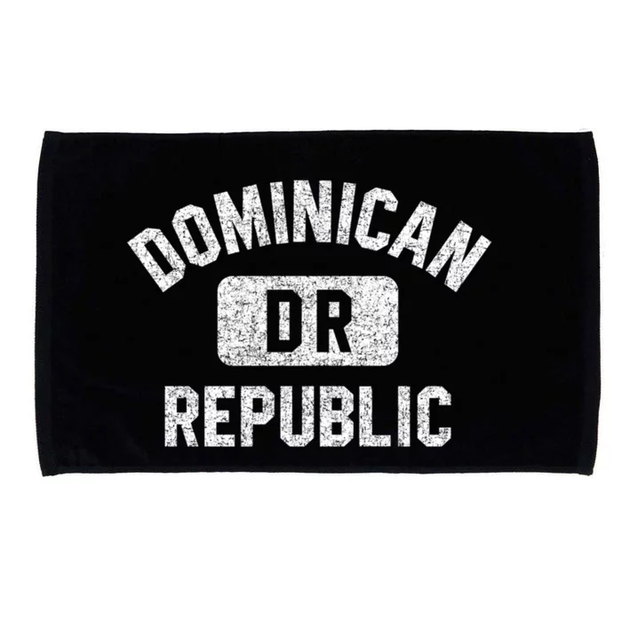 Dominican Republic Dr Gym Style Distressed White Print Cool Gift Microfiber Hand Towel