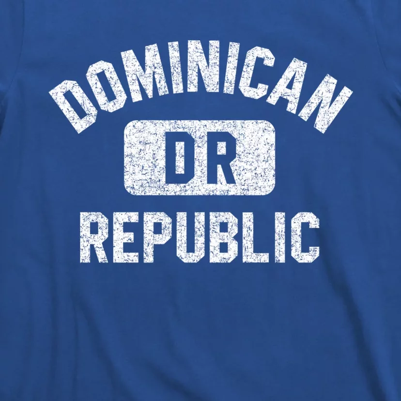 Dominican Republic Dr Gym Style Distressed White Print Cool Gift T-Shirt