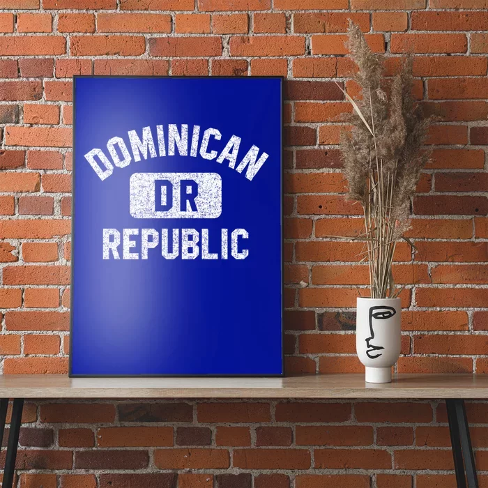 Dominican Republic Dr Gym Style Distressed White Print Cool Gift Poster