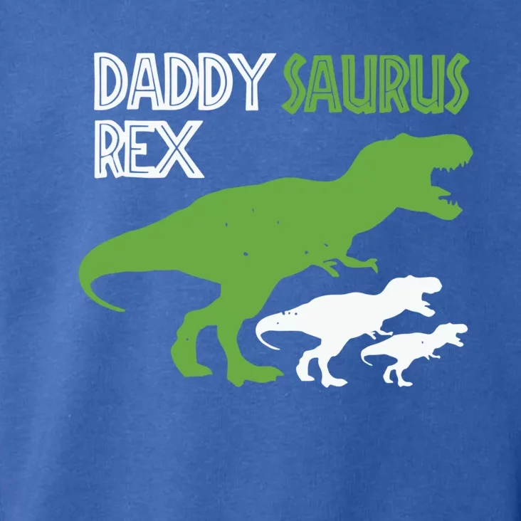 Daddysaurus Rex Daddy Saurus T Rex Dad Of Two Fathers Day Gift Toddler Hoodie