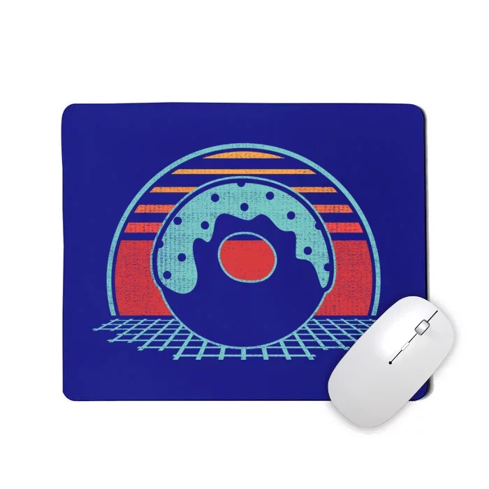 Donut Retro Doughnut Vintage 80s Style Gift Funny Gift Mousepad