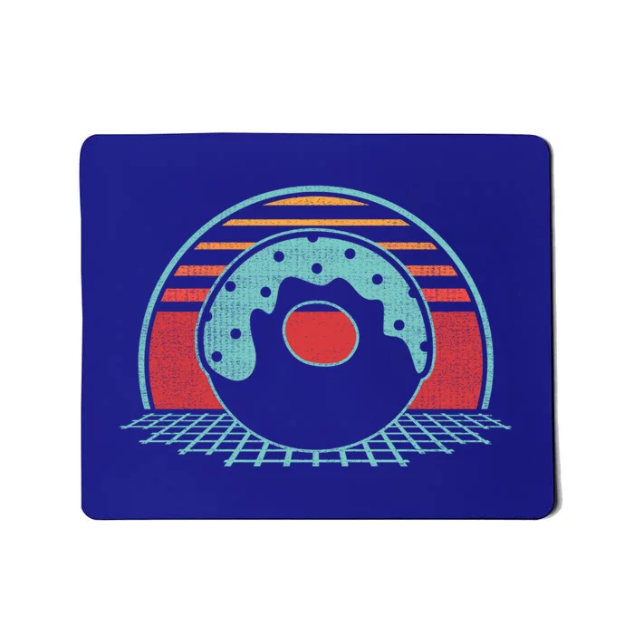 Donut Retro Doughnut Vintage 80s Style Gift Funny Gift Mousepad