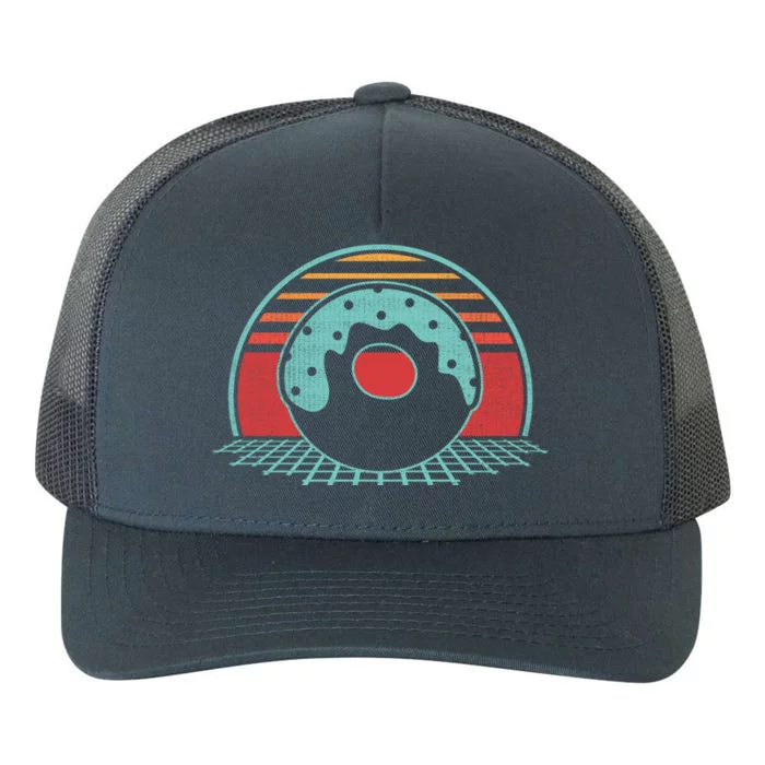 Donut Retro Doughnut Vintage 80s Style Gift Funny Gift Yupoong Adult 5-Panel Trucker Hat