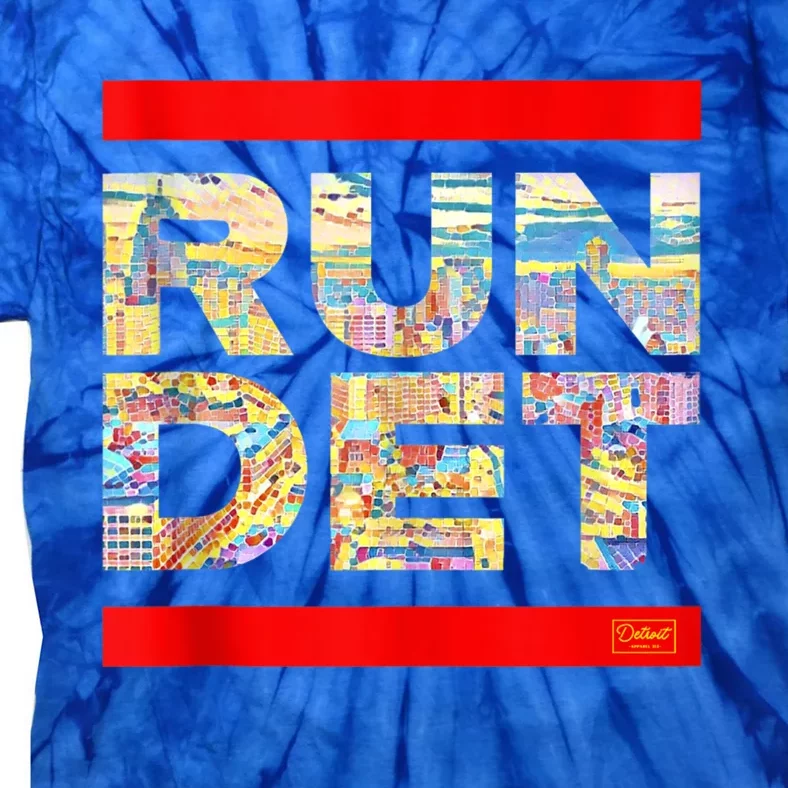 Detroit RUN DET | Detroit Running Michigan MI Tie-Dye T-Shirt