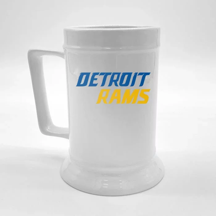 Detroit Rams Front & Back Beer Stein