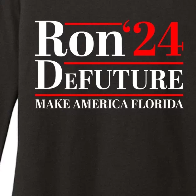 DeFUTURE Ron DeSantis 2024 Make America Florida Womens CVC Long Sleeve Shirt