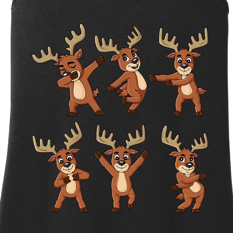 Dancing Reindeer Dance Challenge Christmas Ladies Essential Tank