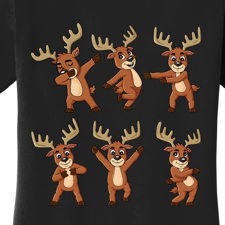 Dancing Reindeer Dance Challenge Christmas Women's T-Shirt