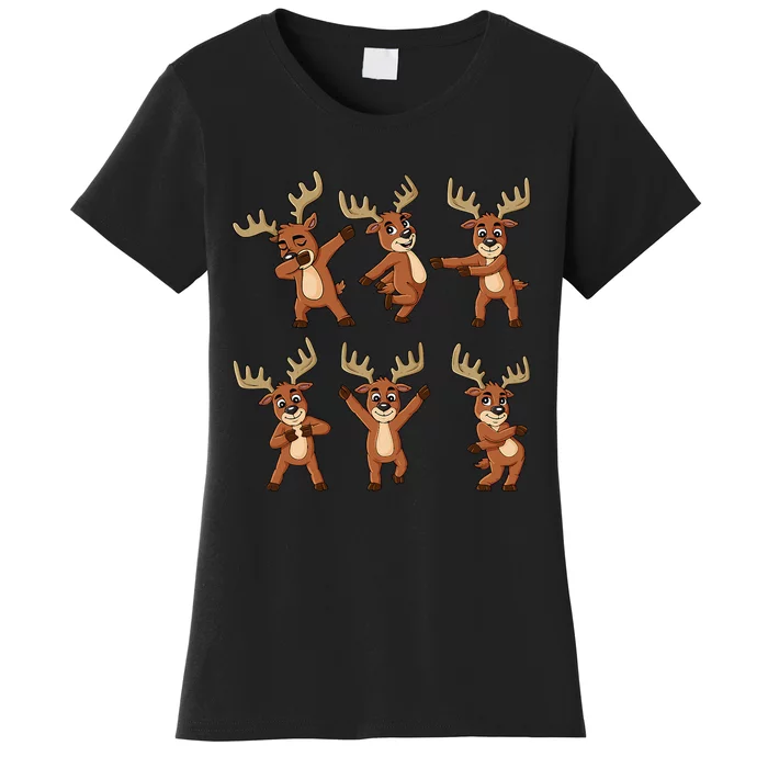 Dancing Reindeer Dance Challenge Christmas Women's T-Shirt