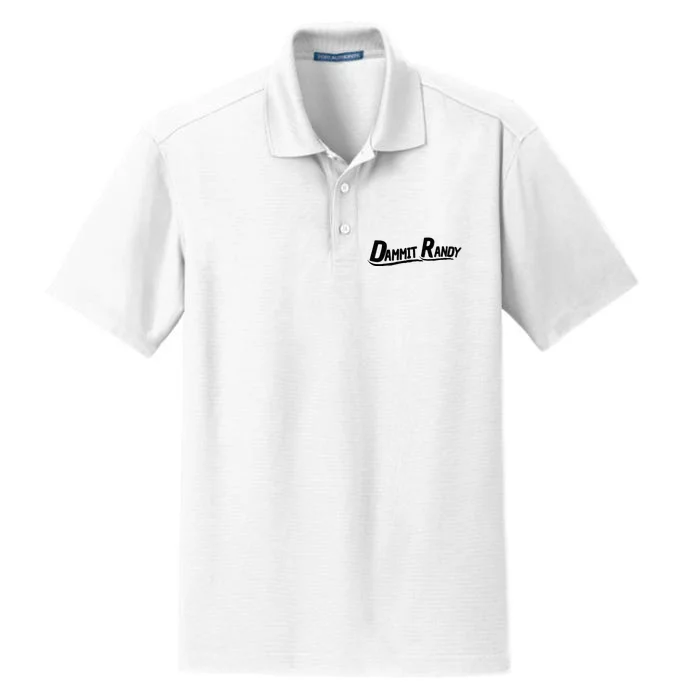 Dammit Randy Dry Zone Grid Performance Polo