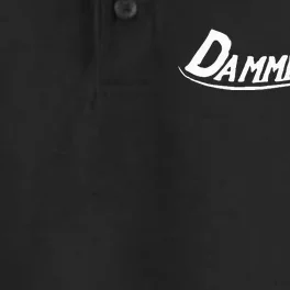 Dammit Randy Dry Zone Grid Performance Polo