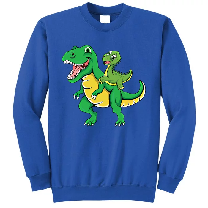 Daddysaurus Rex Dad And Funny Fathers Day Gift Sweatshirt