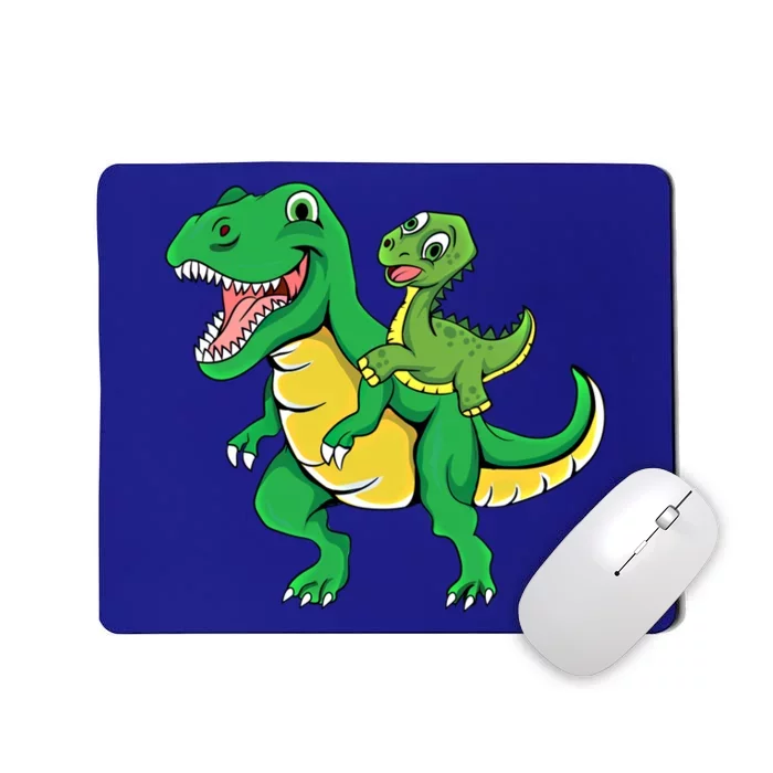 Daddysaurus Rex Dad And Funny Fathers Day Gift Mousepad