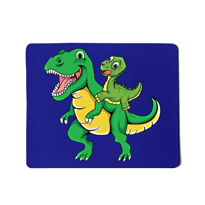 Daddysaurus Rex Dad And Funny Fathers Day Gift Mousepad