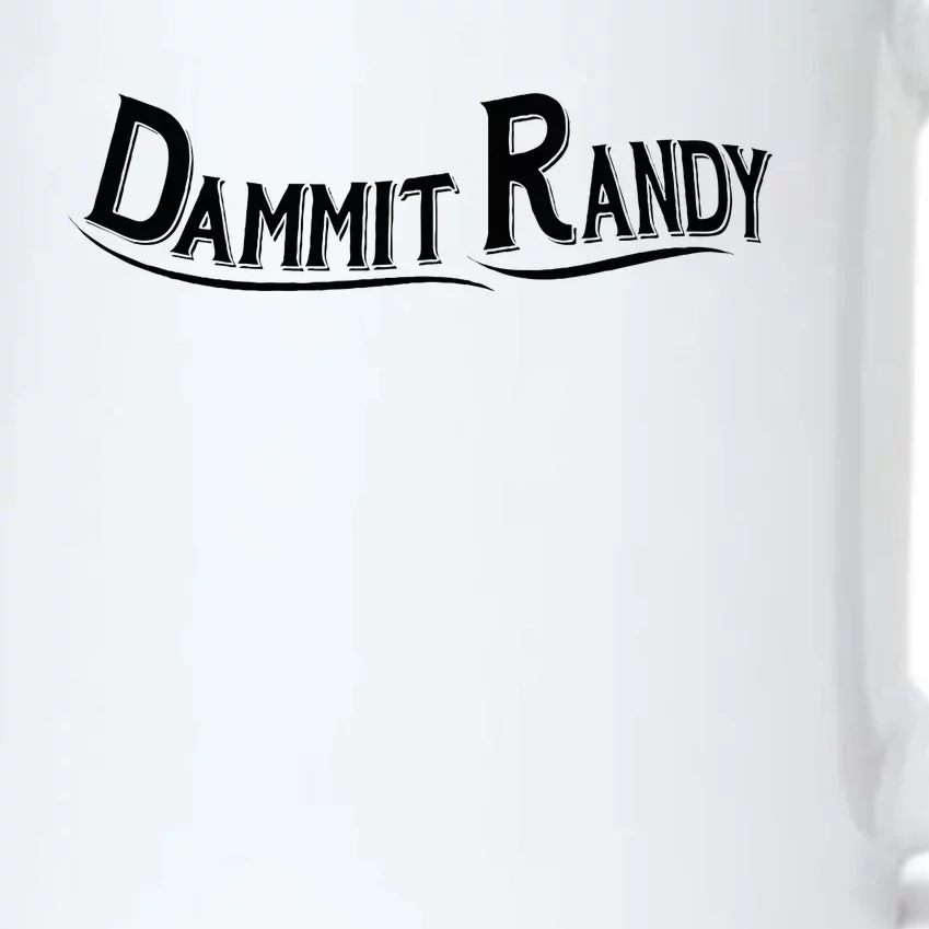 Dammit Randy Black Color Changing Mug