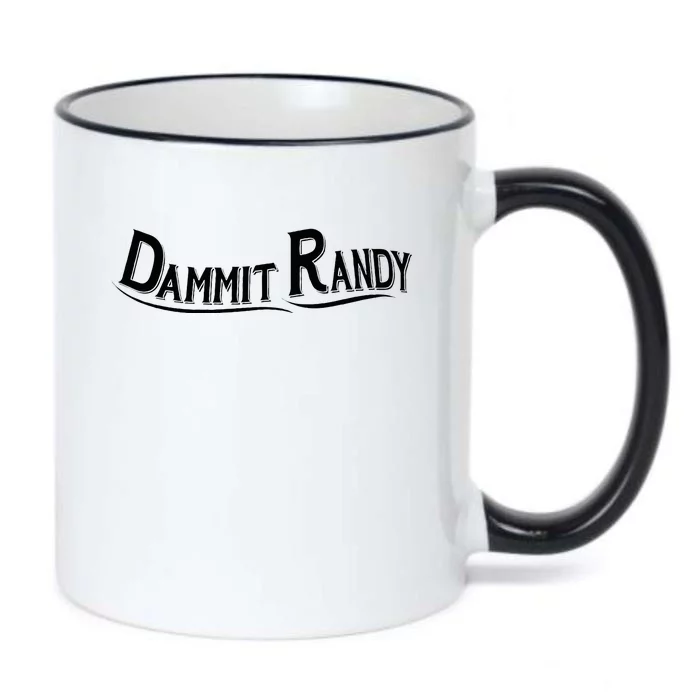 Dammit Randy Black Color Changing Mug