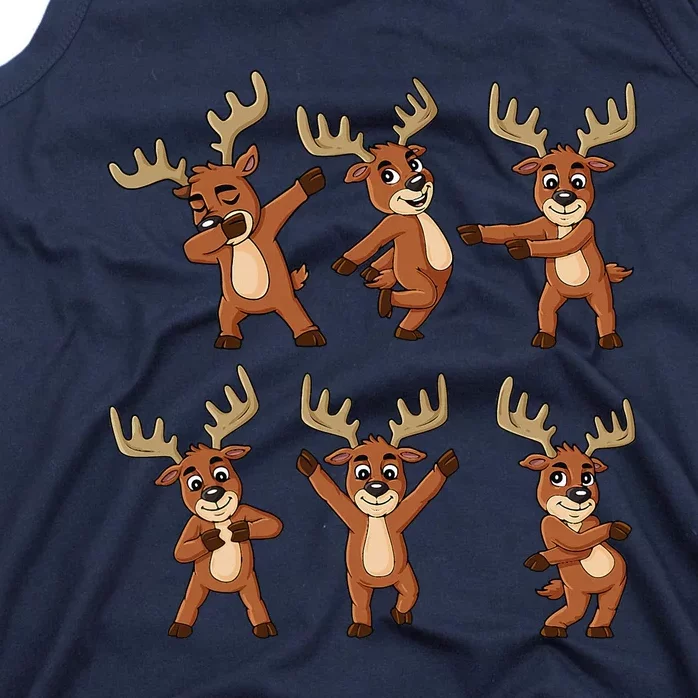 Dancing Reindeer Dance Challenge Christmas Tank Top