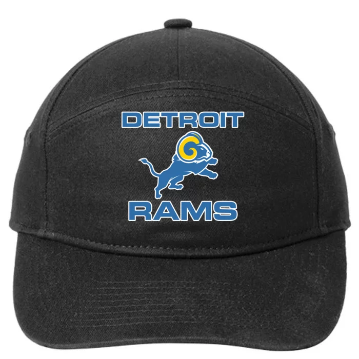 Detroit Rams 7-Panel Snapback Hat