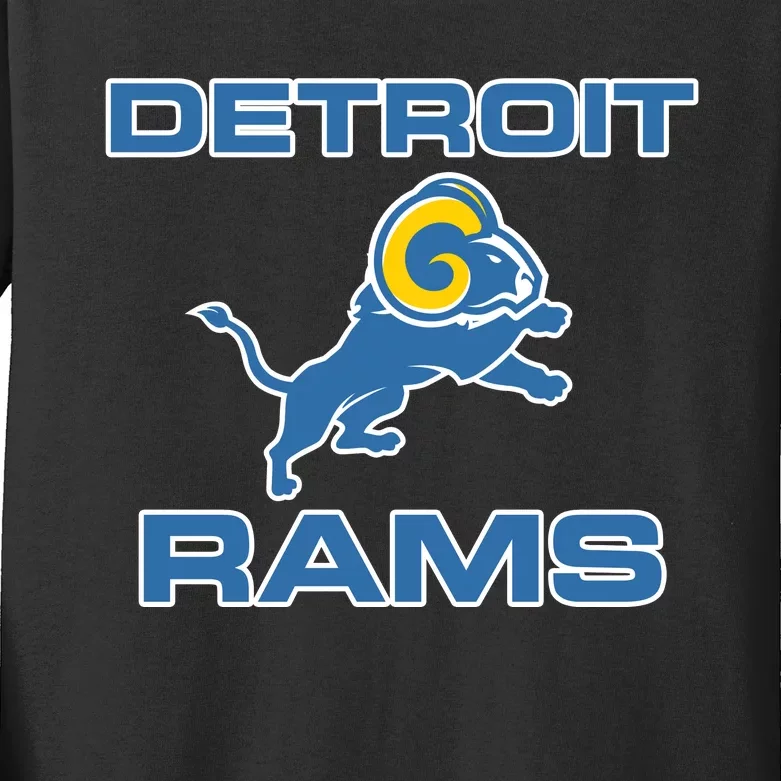 Detroit Rams Kids Long Sleeve Shirt