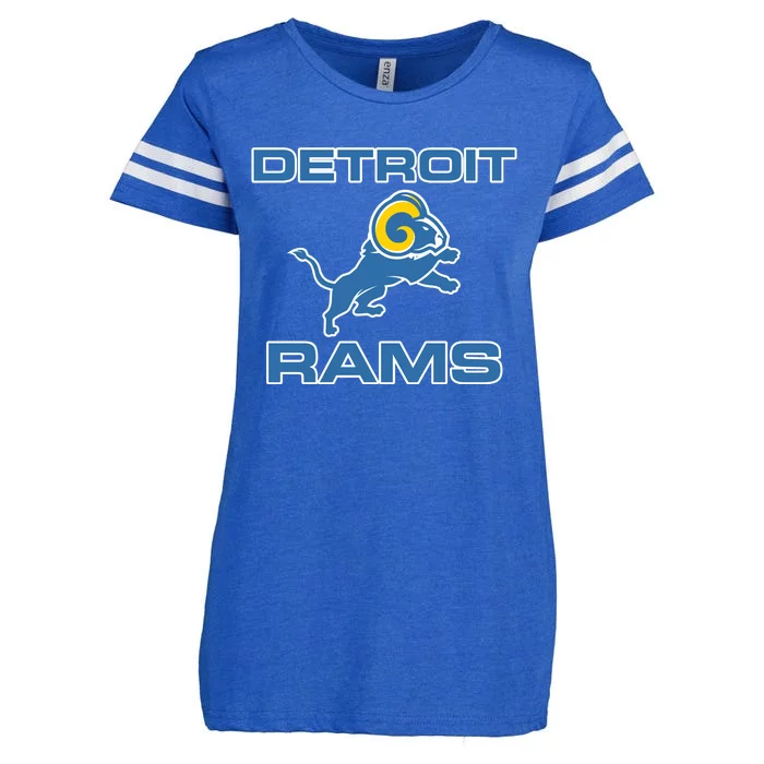 Detroit Rams Enza Ladies Jersey Football T-Shirt