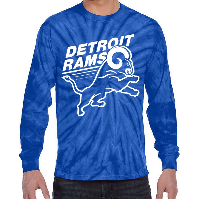 Detroit Rams Tie-Dye Long Sleeve Shirt