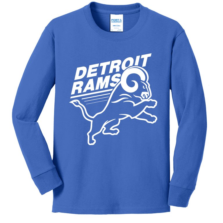 Detroit Rams Kids Long Sleeve Shirt