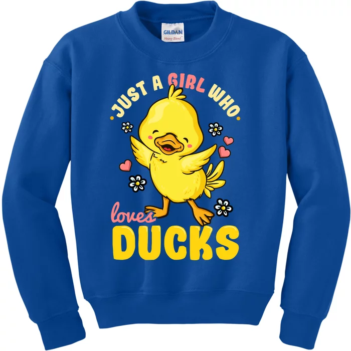 Ducks Rubber Duck Lovers Duck Lovers Gift For Girls Gift Kids Sweatshirt