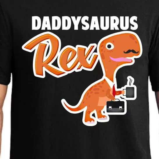 Daddysaurus Rex Dinosaur Daddy Saurus Office Working Dad Gift Pajama Set