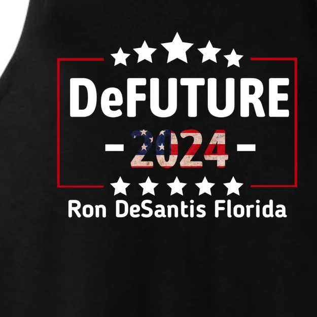 DeFUTURE Ron DeSantis 2024 Make America Florida Ladies Tri-Blend Wicking Tank