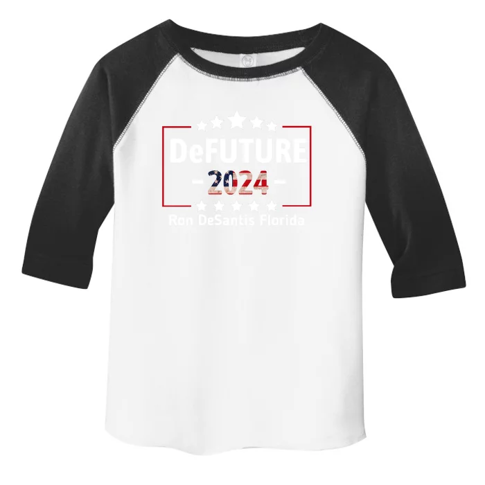 DeFUTURE Ron DeSantis 2024 Make America Florida Toddler Fine Jersey T-Shirt