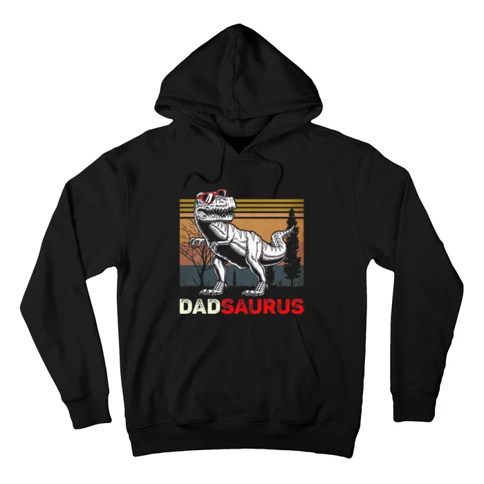 Dadsaurus Rex Dad Papa Dinosaur TRex Dad Saurus Hoodie