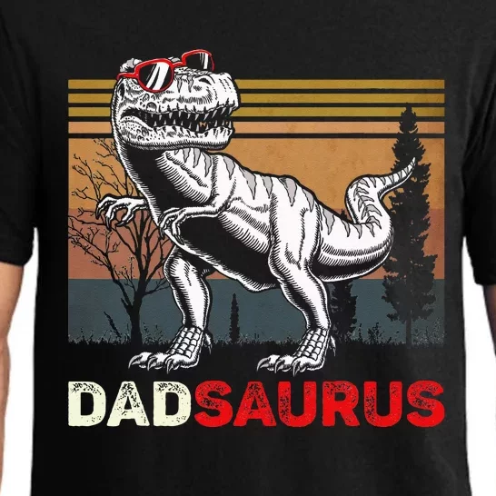 Dadsaurus Rex Dad Papa Dinosaur TRex Dad Saurus Pajama Set