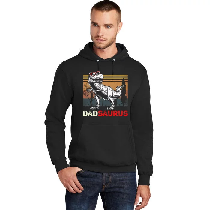 Dadsaurus Rex Dad Papa Dinosaur TRex Dad Saurus Tall Hoodie