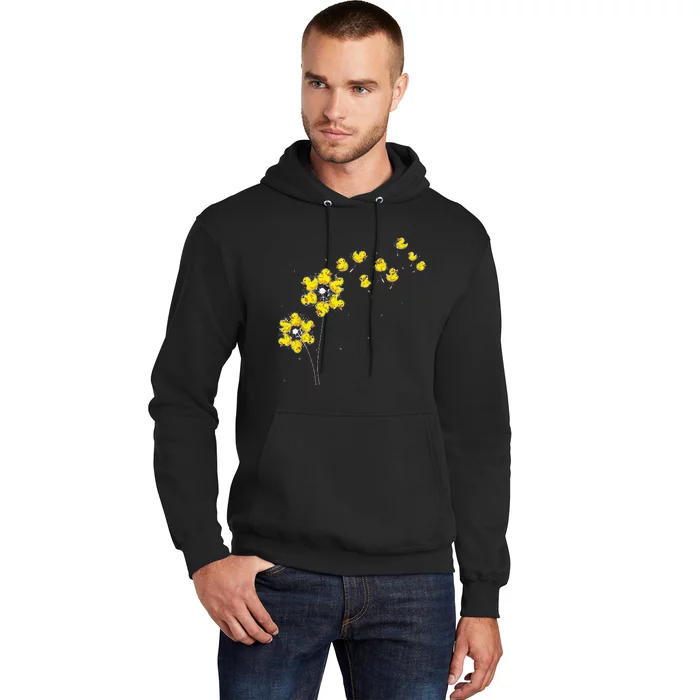 Ducky Rubber Duck Lover Dandelion Duckling Rubber Duck Hoodie