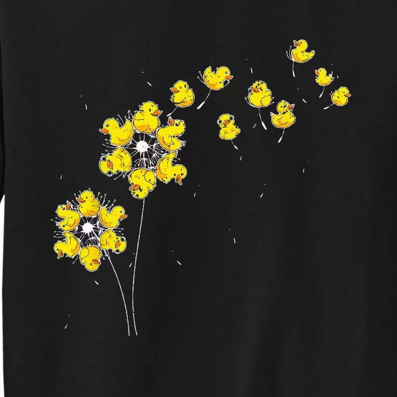 Ducky Rubber Duck Lover Dandelion Duckling Rubber Duck Sweatshirt